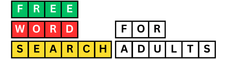 free word search for adults - logo